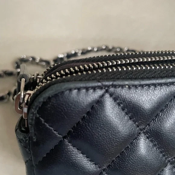 Chanel  Double Zip Chain Shoulder Bag - Picture 12 of 16